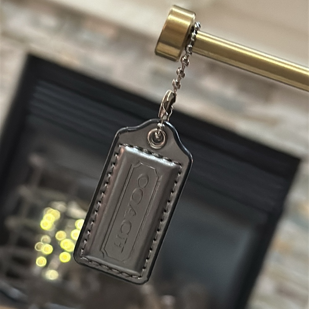 RARE Authentic Coach Disco Ball Bag Charm w/Metallic Patent Leather Hangtag - Picture 10 of 16